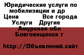 Юридические услуги по мобилизации и др. › Цена ­ 1 000 - Все города Услуги » Другие   . Амурская обл.,Благовещенск г.